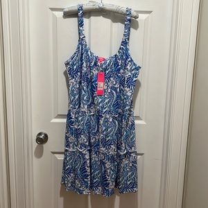 Lilly Pulitzer NWT Lora Dress, Baja Blue Blue is the Word
